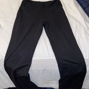 Black boot cut yoga work pants